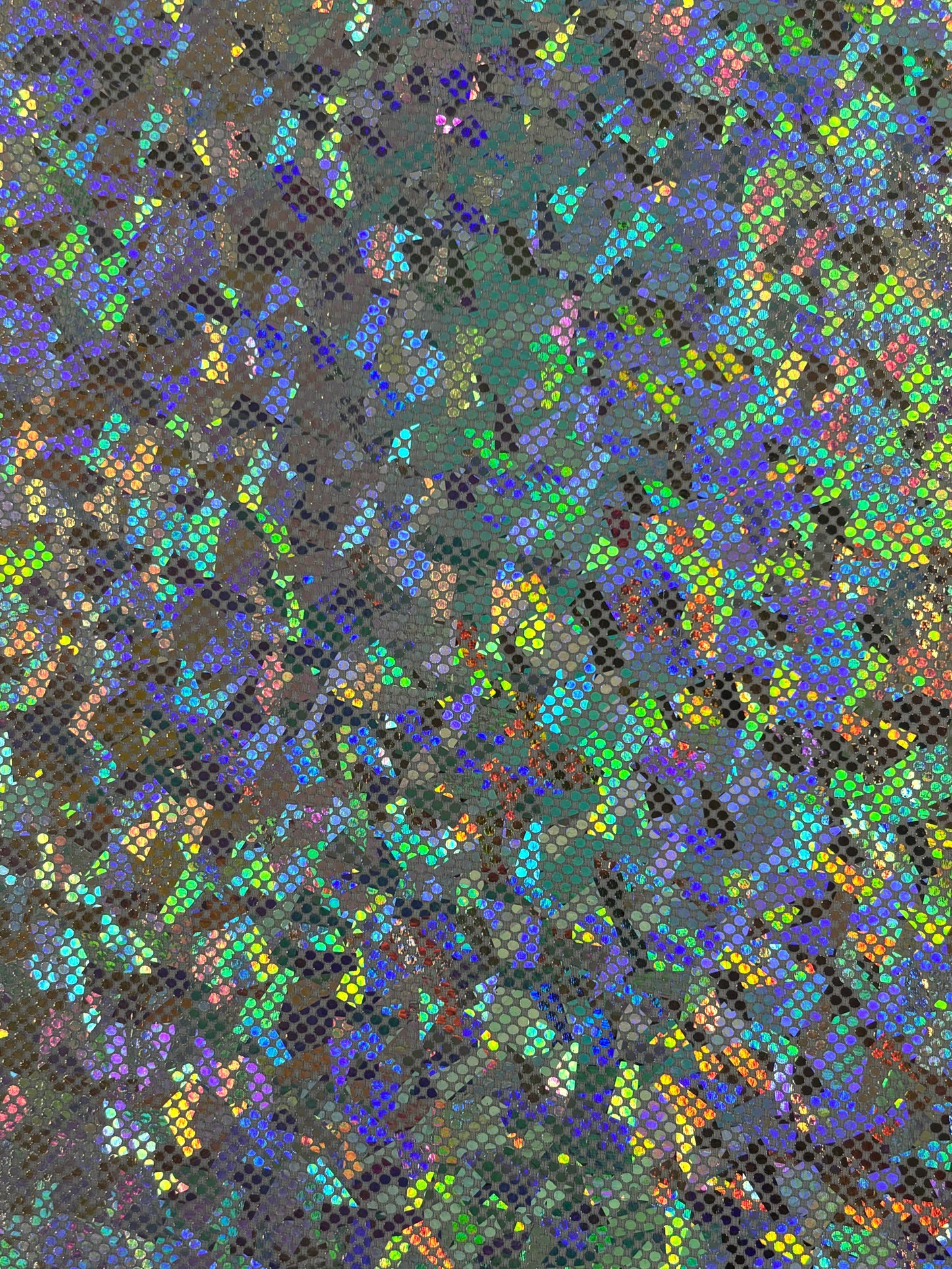 Metallic Shattered Glass Spandex